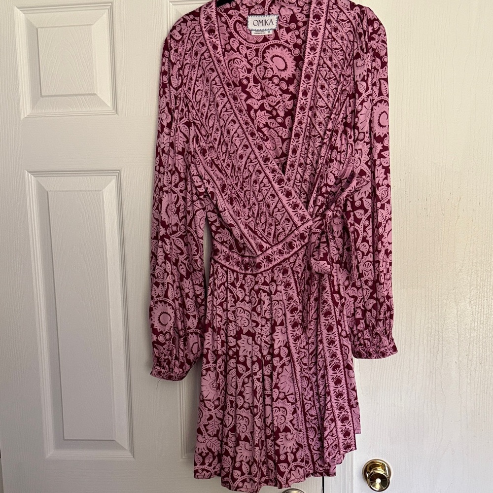 Romika Women's Pink Patterned Dress- Anthropologie